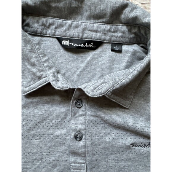 Travis Mathew Golf Polo Shirt Mens Size Large Gray Callaway Masters - Picture 4 of 9